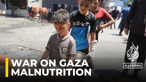 Children in Gaza suffering from disease due to malnutrition