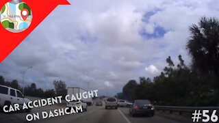 High Speed Rear-End On Miami Motorway, FL - Dashcam Clip Of The Day #56