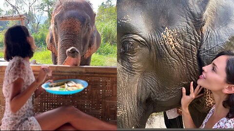 Eiza González Embarks on an Unforgettable Date with an Elephant 🐘!"