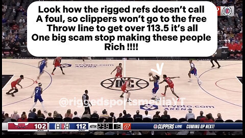 Rigged LA Clippers team total points vs Chicago Bulls | stop making these people rich !!