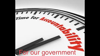 Time for accountability for all government officials.
