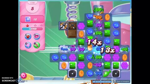 Candy Crush Level 1766 Audio Talkthrough, 1 Star 0 Boosters