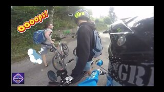 Angry Guy Vs Bikers
