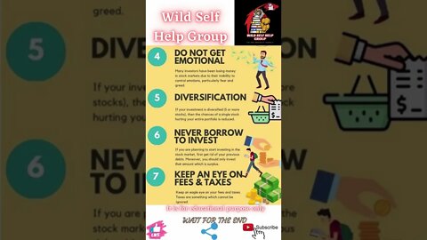 🔥Golden rules of investing in stock market part-2🔥#shorts🔥#wildselfhelpgroup🔥19 May 2022🔥