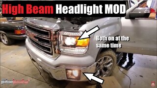 Fog Lights on with High Beams MOD 2014-2019 Silverado Sierra Tahoe Yukon Suburban | AnthonyJ350