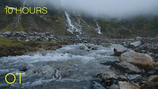 Stormy Night in Stubai | Soothing Rain & River Sounds For Sleeping | Relaxing | Studying |