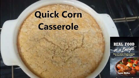 Quick Corn Casserole Recipe for Christmas or Thanksgiving Dinner