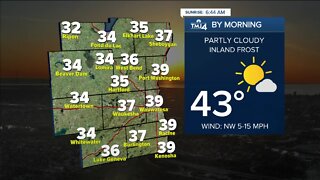 Southeast Wisconsin weather: Sunny and chilly Wednesday, highs in the 50s