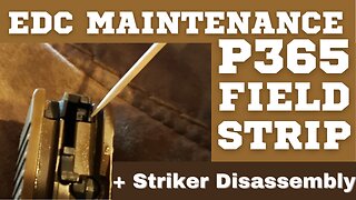 EDC MAINTENANCE: Sig P365 Striker Removal and Disassembly