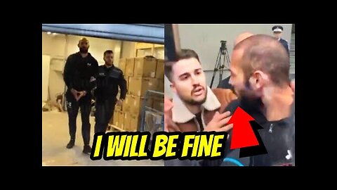 "Be STRONG" Andrew Tate Grabbed By Fans Leaving The Police Station