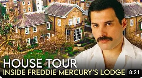 0:55 / 8:20 Freddie Mercury | House Tour | His £500,000 Garden Lodge Mansion | IN MEMORY