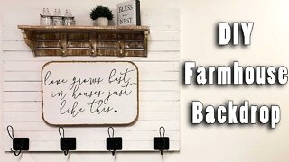 How To Make A Wood Farmhouse Backdrop