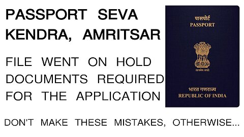 Passport Application Process: Went On Hold | Required Documents For Change Spouse Name In Passport