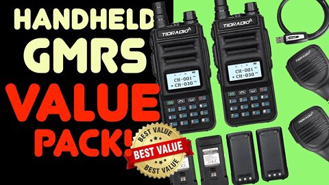 GMRS HT Value-Pack! TIDRadio TD-H5 GMRS Handheld Review - Power Output, Range Test & Overview