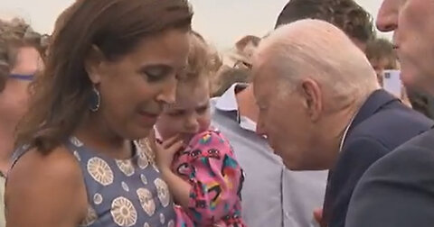 Twitter Users Sound Off to Video of Biden’s Interaction With Frightened Little Girl