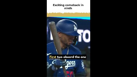 exciting comeback in baseball ⚾