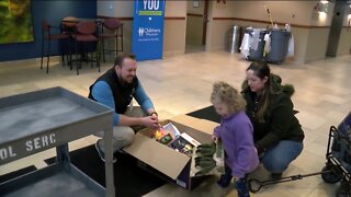 4-year-old with Leukemia gives back with toys