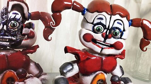 Sculpting Circus Baby Fnaf Clay Sculpture Tutorial, How to Video Five Nights at Freddy’s