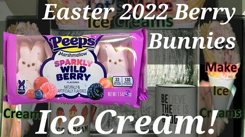 Easter 2022 Ice Cream Sparkly Wild Berry Marshmallow Bunnies