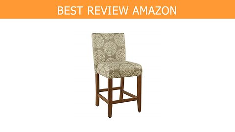 HomePop Upholstered Counter Barstool Medallion Review