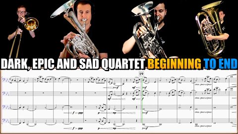 Very Dark, Sad and Epic Brass Quartet "Beginning to End (Act 1)" by Hendyamps Studios. Play Along!