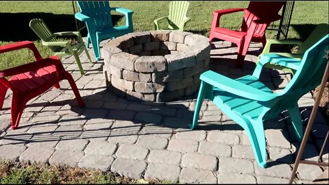 HOW TO BUILD A PATIO AND FIREPIT
