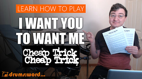 ★ I Want You To Want Me (Cheap Trick) ★ Drum Lesson PREVIEW | How To Play Song (Bun E Carlos)
