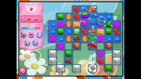 Candy Crush Level 3479 Talkthrough, 46 Moves 0 Boosters