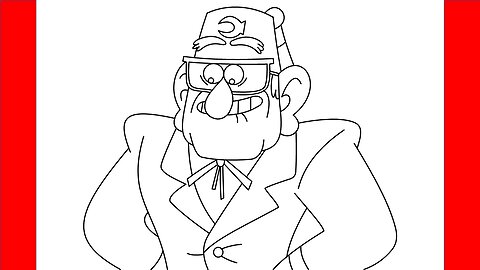 How To Draw Grunkle Stan From Gravity Falls - Step By Step Drawing