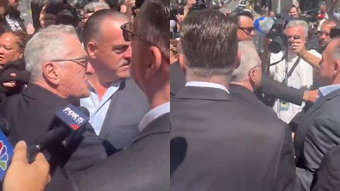 Robert DeNiro Heated Exchange with Donald Trump Supporters Outside Trump Trial Courthouse