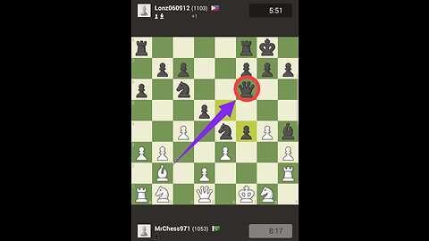 One move and Queen die.