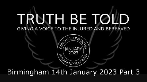 Truth be Told: Birmingham 14th January 2023 - Part 3: Adam Rowland