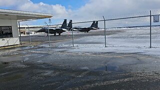Fighter jets in Gander airport nl.