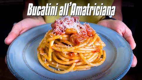 How to Make BUCATINI ALL'AMATRICIANA | Pasta All'Amatriciana Recipe