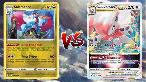 Pokemon TCG Live Salamence Spinda VS Hisuian Zoroark VSTAR!!