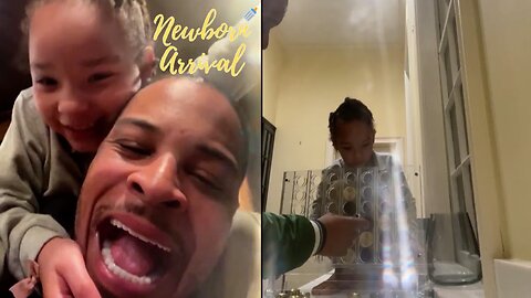 T.I.'s Daughter Heiress Wants Him To Call Off Work To Play Connect 4! 😂