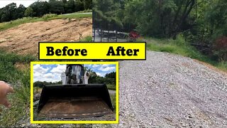 DIY gravel pad w/Bobcat T650 CTL skid steer