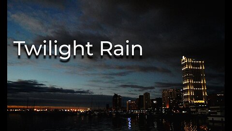 Deep Calm Light Rain with Heavy Droplets Sound for Sleep, Study and Meditation