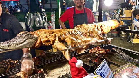 BBQ Crocodile is Hot in Pattaya Thailand