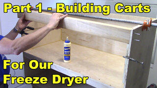 Freeze Dryer Carts Build - Part 1- The Plan, Cutting, Gluing, Assembling