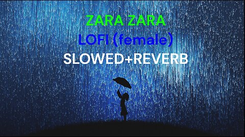 Zara Zara - Female Version | Slowed Reverb | Simran Sehgal | Chill Relax Vibes | Songbook Safari