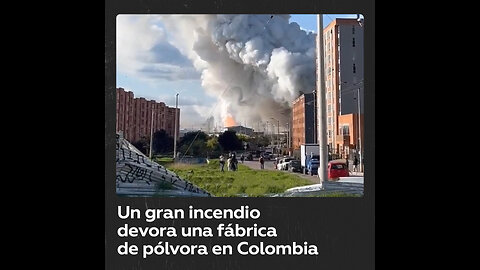 Explosión en fábrica de pólvora genera incendio en Soacha, Colombia