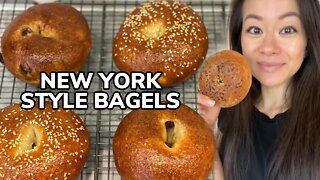 🥯 New Yorker Tries New York Style Bagel Recipe !! | Rack of Lam