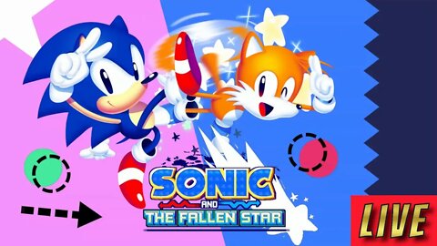Sonic and the Fallen Star Gameplay [🔴Live]