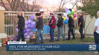 Vigil for murdered 11-year-old