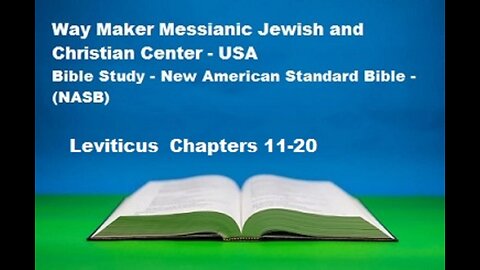 Bible Study - New American Standard Bible - NASB - Leviticus 11-20