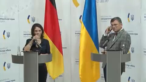 🇺🇦🇩🇪 #Ukrainian Foreign Minister SCOLDS his German counterpart to her face for