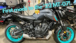 First mods on my 2022 Yamaha MT07!!