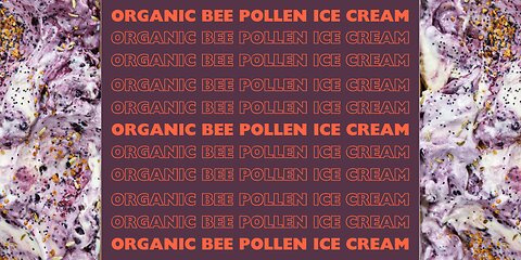 Organic Bee Pollen Ice Cream