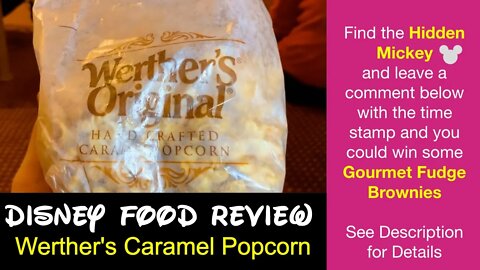 Werther's Caramel Popcorn - Epcot - Disney World